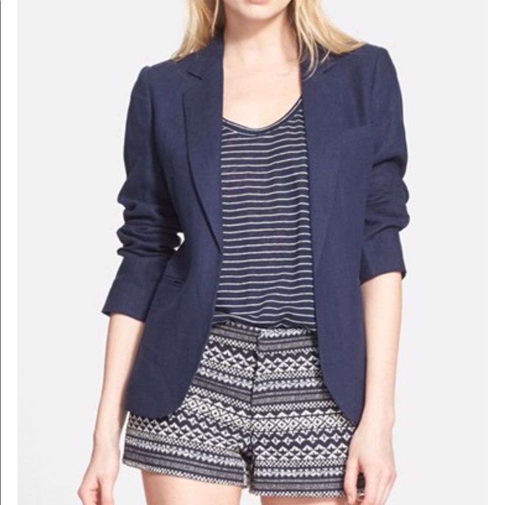 Joie Mehira linen blazer.